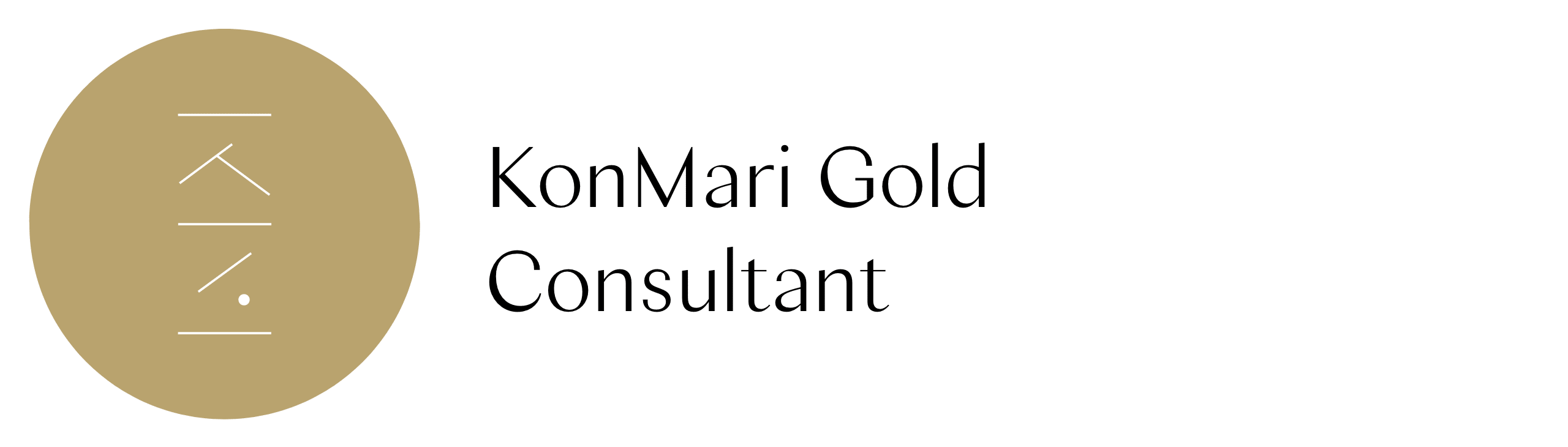 Logotipo consultora Konmari plata